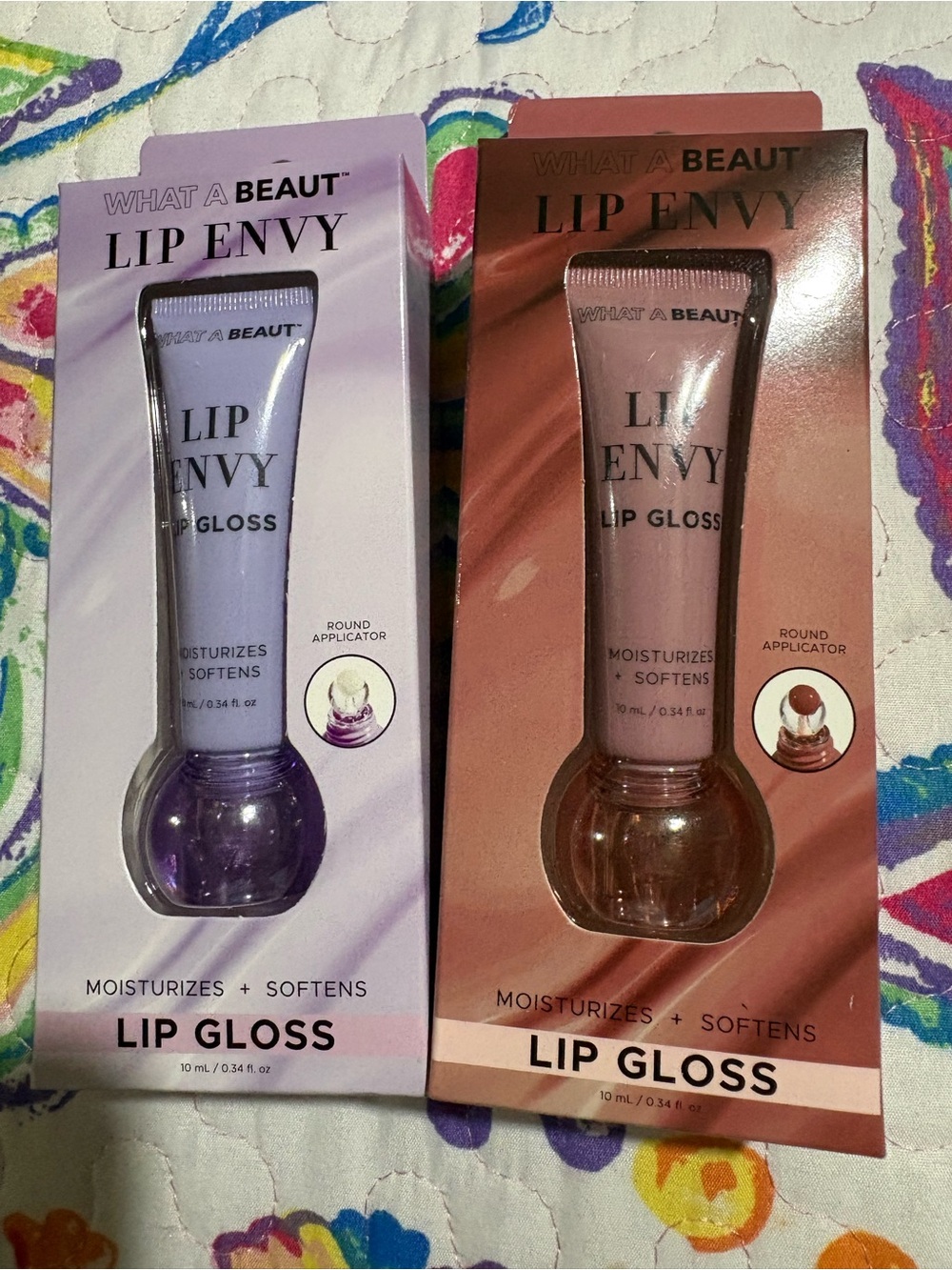 Lip Envy Lip Gloss - Purple & Nude Shades